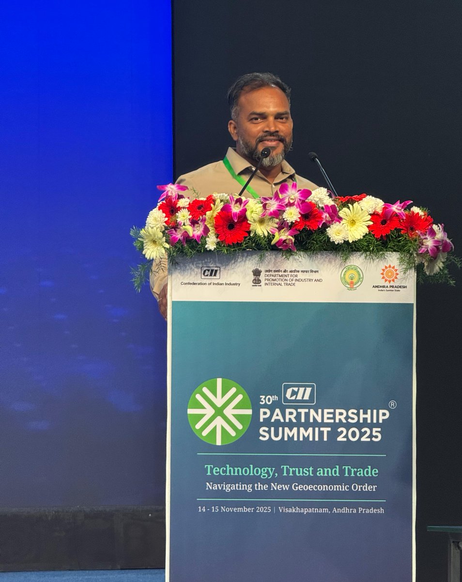SvappsSoft's tweet image. &quot;Honored that our CEO Adepu Venkatesh represented Svapps Soft Solutions at the CII Partnership Summit 2025 in Vizag, contributing to global geoeconomic progress. &quot;

#CIIPartnershipSummit2025 #CII2025 #PartnershipSummit #VisakhapatnamEvents #BusinessInnovation #SvappsSoftSolutions