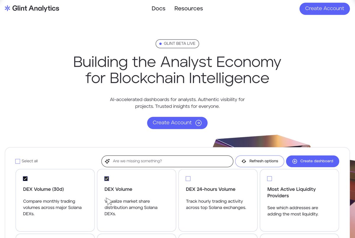Happy Friday twitter people 🌤️

@GlintAnalytics just dropped the first ever Cookie Alpha Snaps campaign and it's paying creators for actual alpha on blockchain intel.

Glint makes onchain data analysis simple, fast, and actually rewarding.
With intuitive, low-code tools, you can