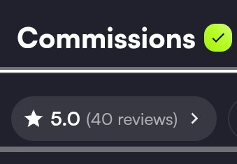 Just notice that I reached 40 reviews on Vgen! Thanks sm for all, I had a lot of amazing clients so far 😭