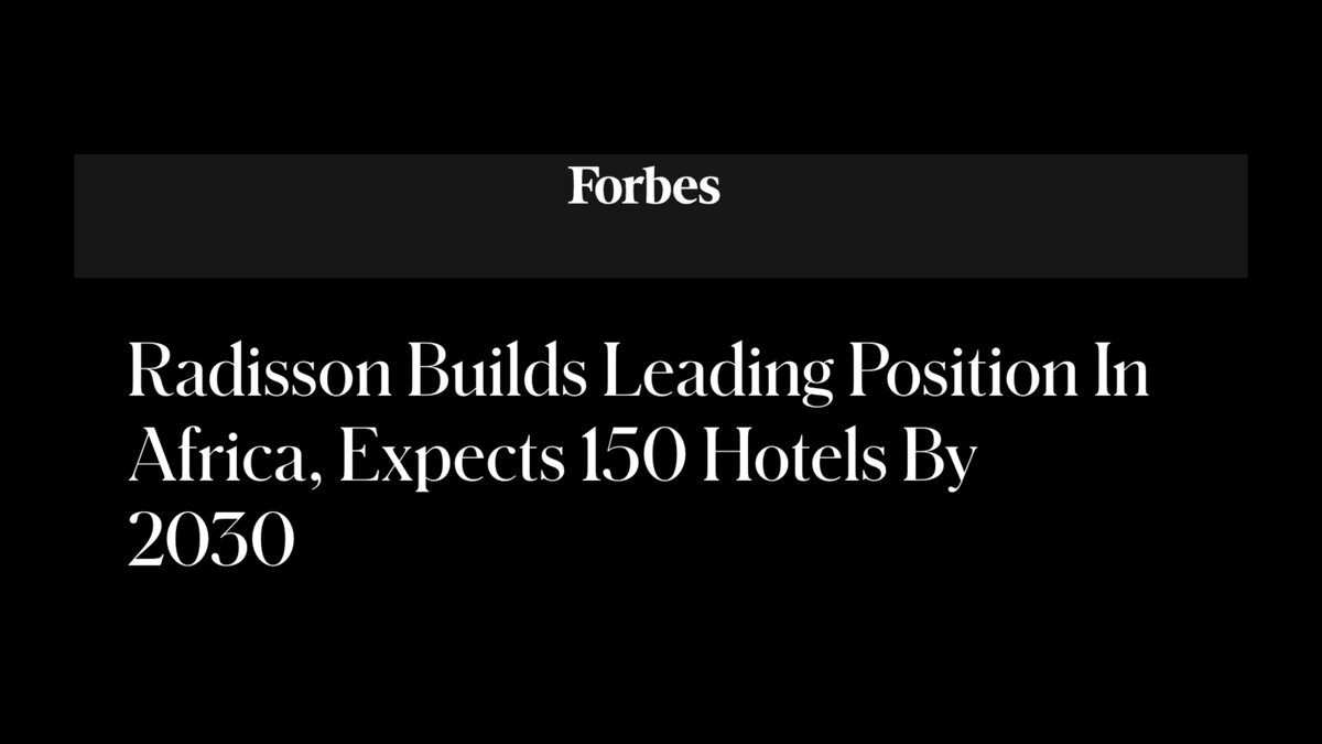 Can you guess how many #hotels <a href="/Radisson/">Radisson</a> is currently building in #Africa?

Answer: They’re adding 50 new hotels, reaching a total of 150 across the continent by 2030!