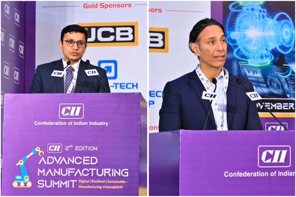 CII Advanced Manufacturing Summit 2025 🏭💯✨

📍 Gurugram | 14 November 2025

The 2nd Edition of the CII Advanced Manufacturing Summit 2025 brought together key voices from industry, policy, and academia to explore “Vision &amp; Leadership: Shaping the Future of Indian