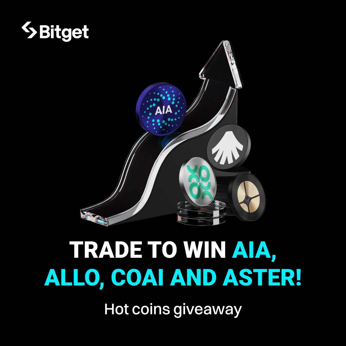 BitgetMY's tweet image. Hot coins giveaway: Trade to win AIA, ALLO, COAI and ASTER! 🔥

To participate and more details👇
partner.bitgetapp.com/bg/8F4QUC

📅 Promotion period: 13 November – 23 November 2025, 23:59 MYT