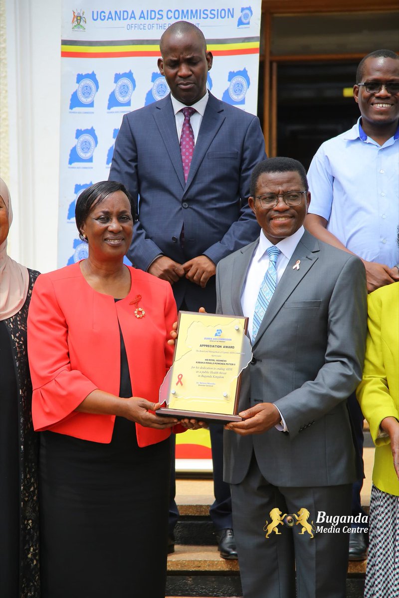cpmayiga's tweet image. The Uganda @AIDSCommission has recognized the role played by HM The Kabaka Ronald Muwenda Mutebi II and the Kingdom of Buganda in the fight against HIV/AIDS.

New infections have dropped; the number of those testing their statuses has risen; and those taking ARTS (drugs for the…