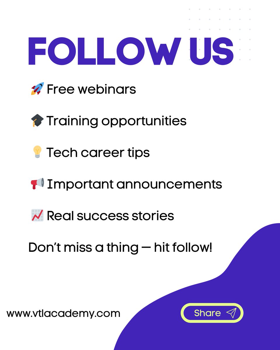 Take the Step That Changes Everything 

 Apply Now: bit.ly/IT-COURSES

Need help? Contact us:
📞 +234 912 265 5912
📞 +234 813 262 4473  

#FreeTraining #TechOpportunities #CTST #FreeCertification #ITSupport #TechAcademy #VTLAcademy #CareerGrowth #Nigeria #TechBeginners