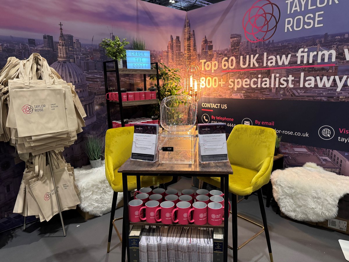 A huge thank you to everyone who visited our stand at <a href="/TheBusinessShow/">The Business Show</a> over the past couple of days! If you you’d like to continue the conversation, we’d be delighted to hear from you. Contact our team here: taylor-rose.co.uk/commercial #SmartModernLaw