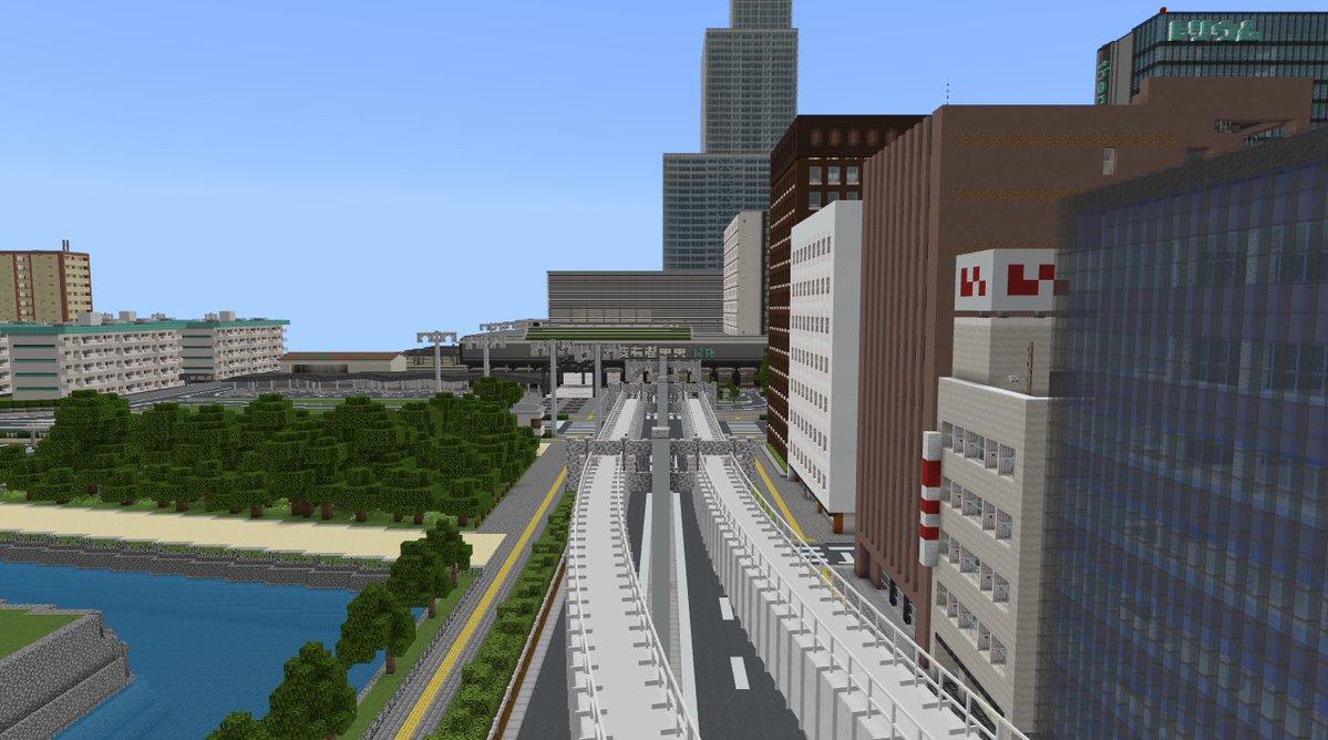 Kurafuto_pref's tweet image. #蔵布都県 #minecraft建築コミュ  #Minecraft #マイクラ 
八副市城東区