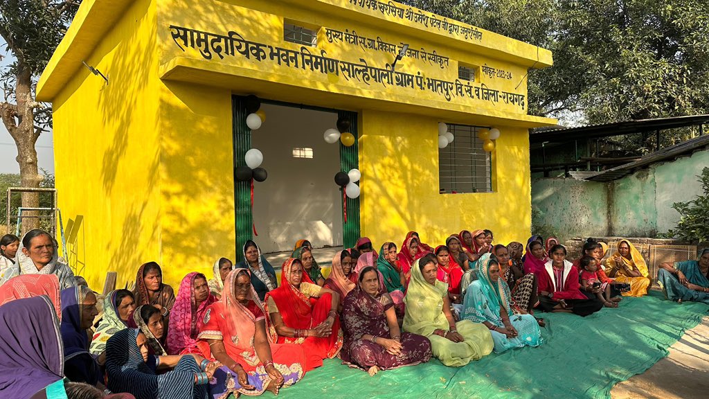 umeshpatelcgpyc's tweet image. आज रायगढ़ विकासखंड के ग्राम साल्हेपाली में नवनिर्मित सामुदायिक भवन के लोकार्पण किया।