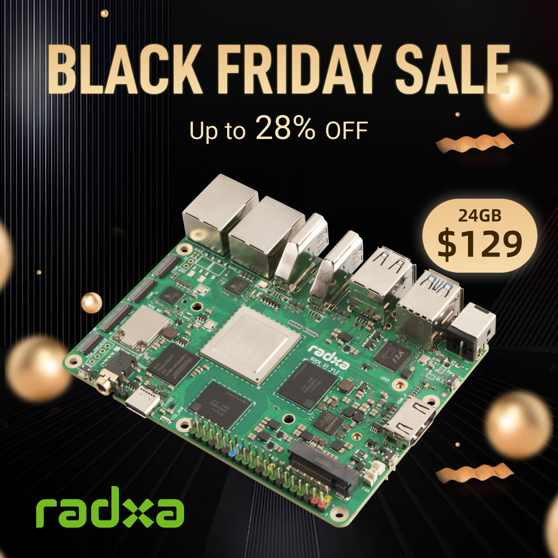 AraceTech's tweet photo. 🔥 BLACK FRIDAY MADNESS ALERT! 🔥
Radxa ROCK 5T, ROCK 4D &amp; Fogwise AIRbox Q900!
Whether you’re building a project, upgrading your setup, or kitting out your team, this is the deal you’ve been waiting for.
https://t.co/m0KLIbsPoG
https://t.co/m0KLIbsPoG
https://t.co/HjU9NHHi0C https://t.co/lrjJGIkH8U