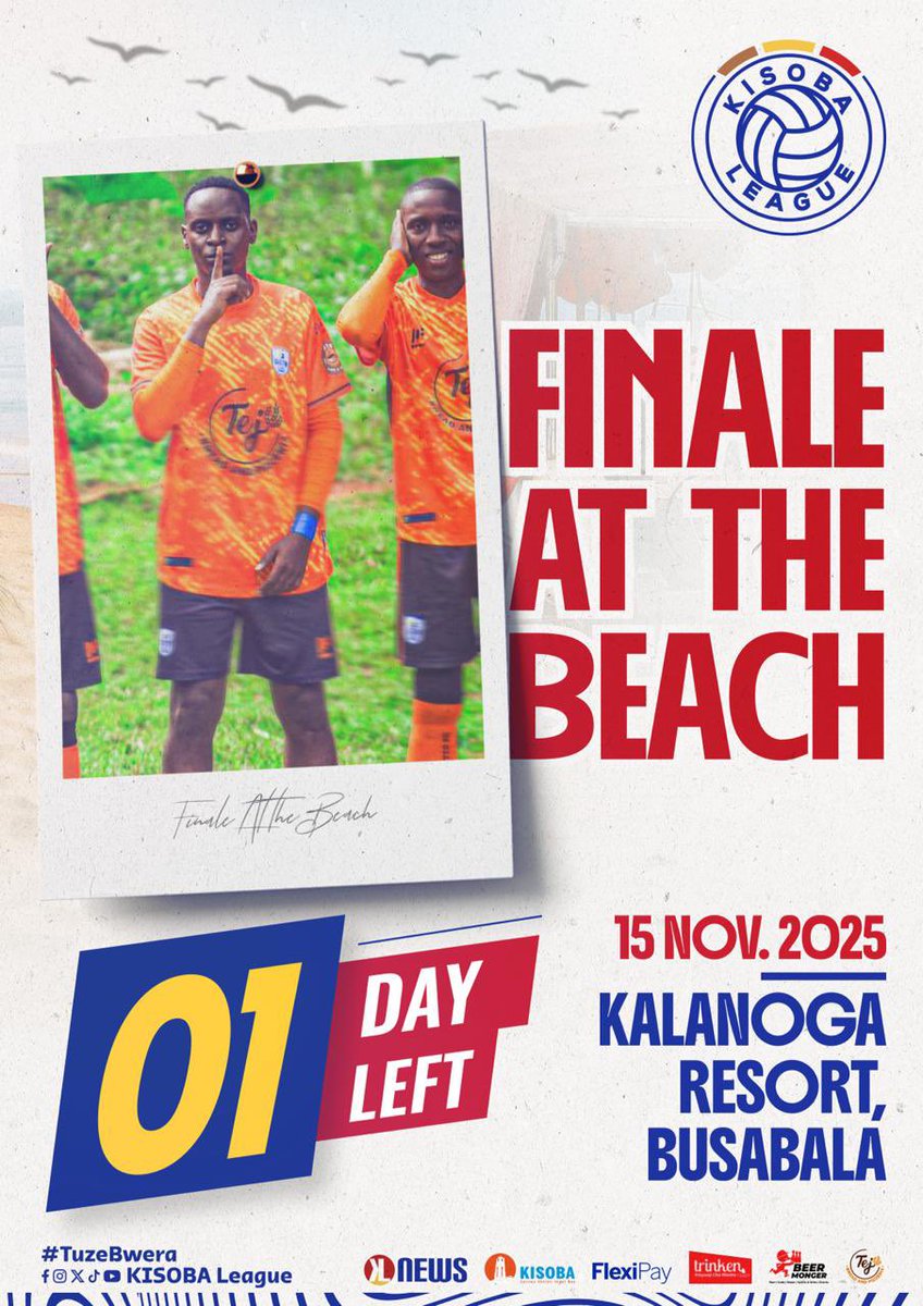 MavockLeague's tweet photo. Tomorrow is a beach day  🏖️ as we join our brothers of @KISOBALeague at Kalanoga Resort beach -Busabala on their finale of season IV

#Tuzebwera🥂 https://t.co/5vgALn5eaq