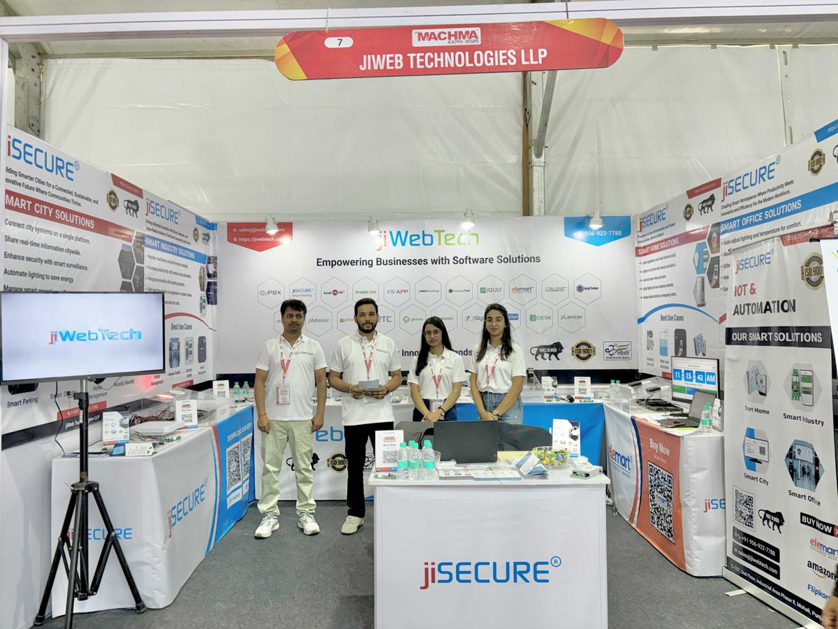 jiWebTech's tweet image. Day 1 at MACHMA 2025 is live! 

jiSECURE is showcasing smart automation with real-time demos - from intelligent access systems to fully connected environments - transforming convenience, safety, and efficiency.

#MACHMA2025 #jisecure #SmartAutomation