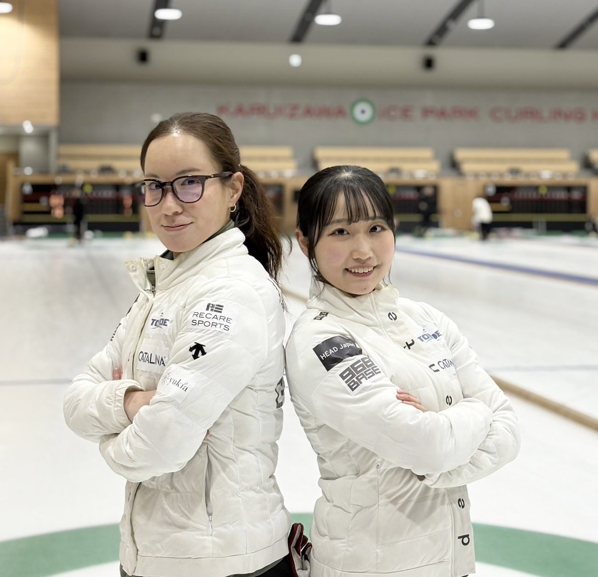 こんばんは、日向子です🐣

明日から中部ミックスダブルスカーリング選手権大会に、石垣・両角ペアと園部・荻原ペアが出場します🥌

2ペアとも日本MDに出場できるよう、1投1投集中して挑みます🔥

まおさんペアには勝ちます😏（日向子の心の声🐣）