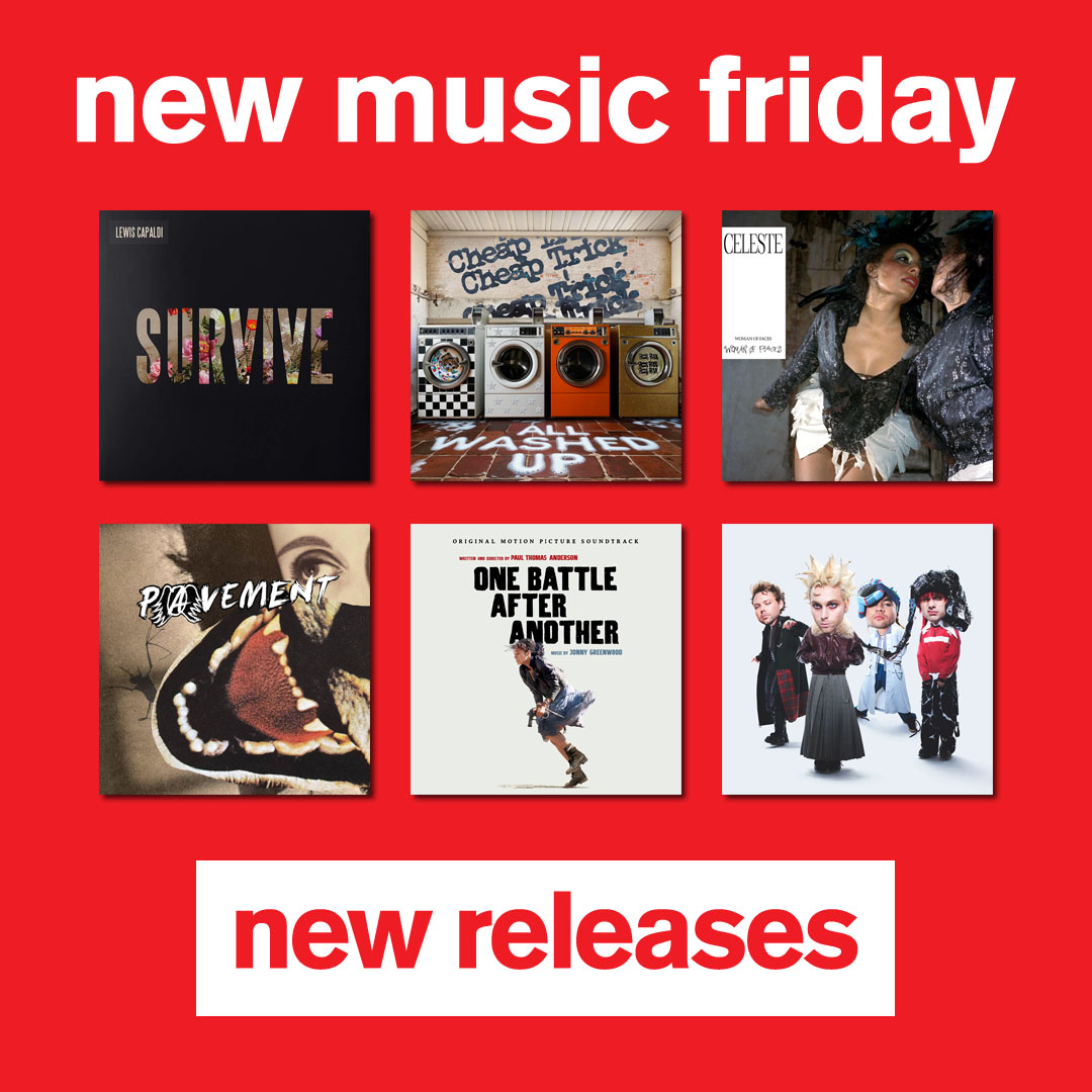 FOPPofficial's tweet image. New releases out today:

• @lewiscapaldi - #Survive EP
• @cheaptrick - #AllWashedUp
• @celeste - #WomanOfFaces
• @pavement_band - #HecklersChoice: Big Gums and Heavy Lifters - A Pavement Collection
• @JnnyG - #OneBattleAfterAnother OST
• @5SOS - #EveryonesAStar

#gettofopp