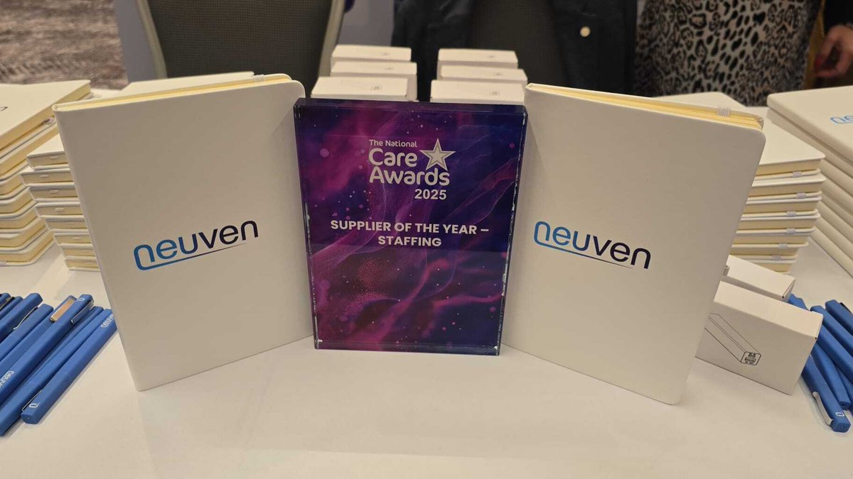 Neuven's tweet image. We’re at the @scottishcare Care Home Conference &amp;amp; Exhibition! 🏥✨

Our team is ready for a day of networking, insights &amp;amp; showcasing our tech-powered neutral vendor solutions

Come say hi at our stand (and grab one of our goodie bags)!

#CareHome2025 #WorkforceManagement