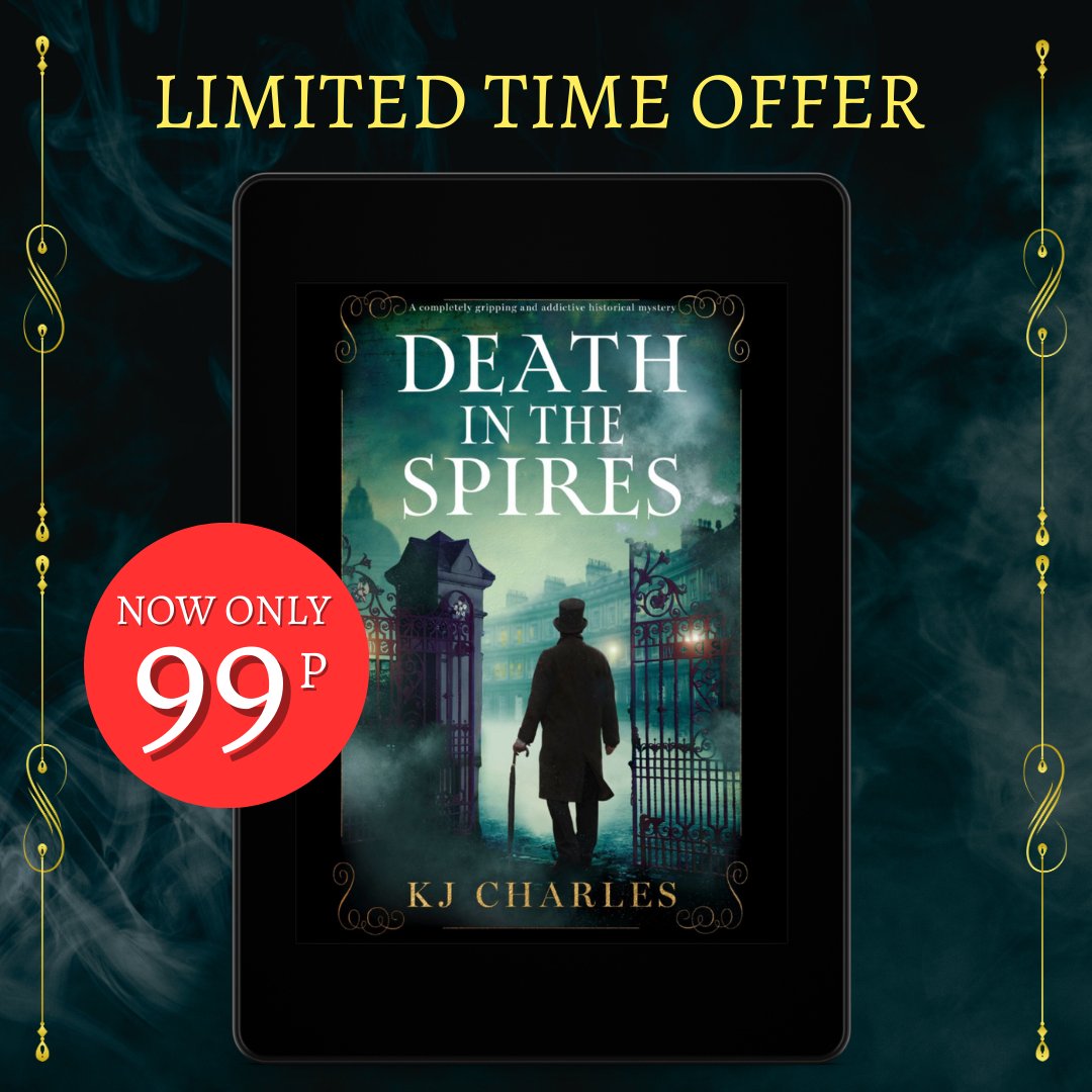 😱 Attention UK fans of chilling historical mysteries! 

For a limited time only, you can buy Death in the Spires by KJ Charles for just £0.99 on Kindle.

🖤 Don't miss out and snap up the ebook today: geni.us/233-pp-two-am

#kindledeals