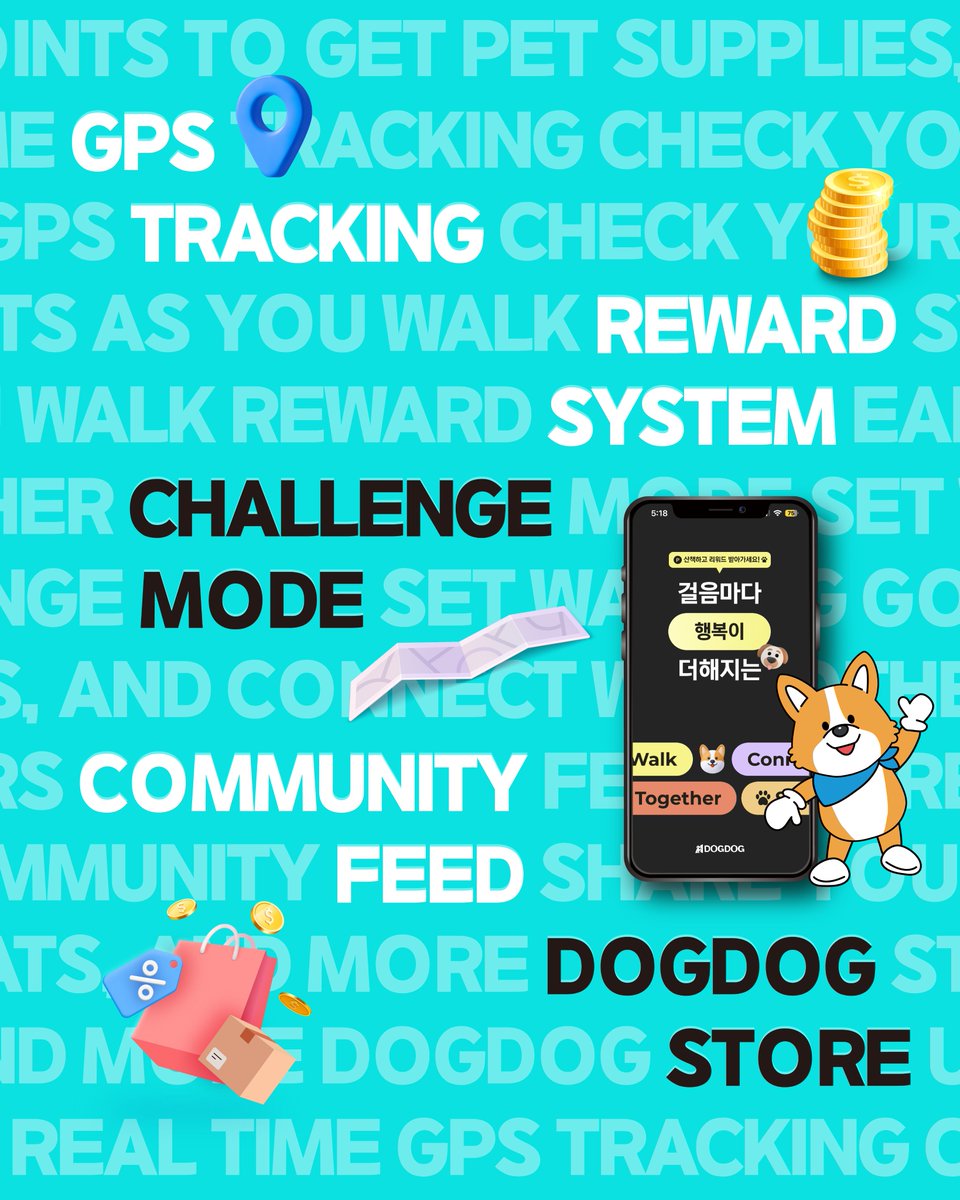 SOLROALAND's tweet image. Here’s a quick look at DOGDOG features ⬇️

🐾 GPS — Real-time route, distance, time
🐾 Rewards — Earn points as you walk
🐾 Challenges — Group goals &amp;amp; bonus rewards
🐾 Feed — Share moments &amp;amp; connect
🐾 Store — Redeem points for pet items