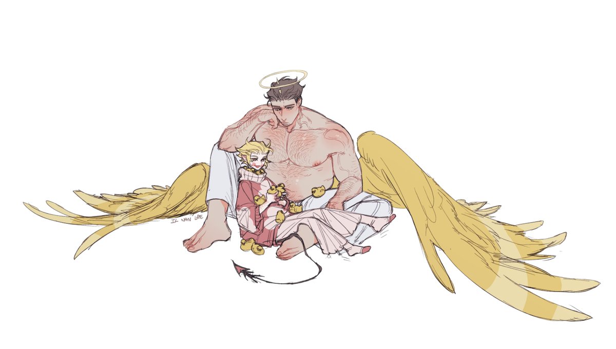 tialid's tweet photo. 5'2'' VS 9'2'' 😂😂😂😂
🍎🎸
#AdamHazbinHotel #LuciferHazbinHotel https://t.co/HkWNliT4Ia