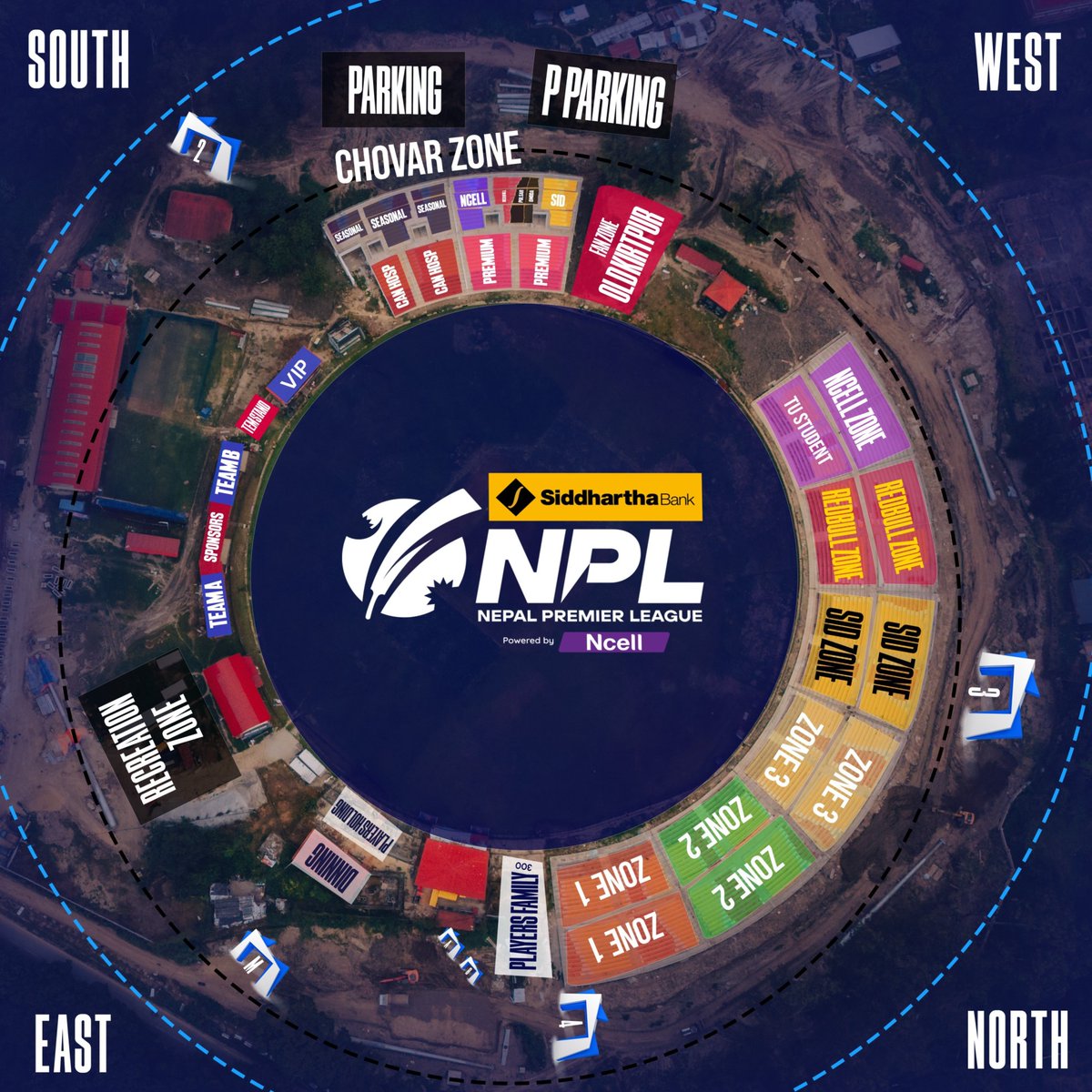 cricketchautari's tweet photo. See seat plan correctly before buying ticket to find the best spot to enjoy the experience.

#nepalpremierleague2025 #NepalPremierLeague #cricketassociationofnepal #t20cricket https://t.co/ILLA5pq5eN