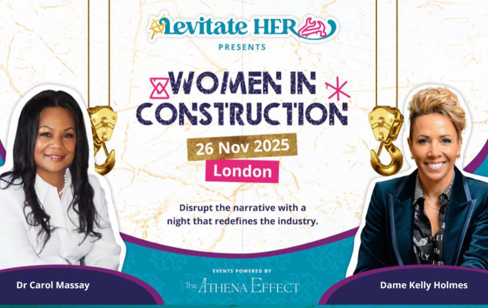 LevitateHER: Women in Construction, Wed 26 Nov at The Building Centre, London. Join us to celebrate, reflect &amp; drive change. Few tickets left + branding opps for SMEs &amp; corporates. Info: angela@unityforconstruction.com #WomenInConstruction #LevitateHER #Leadership #Diversity