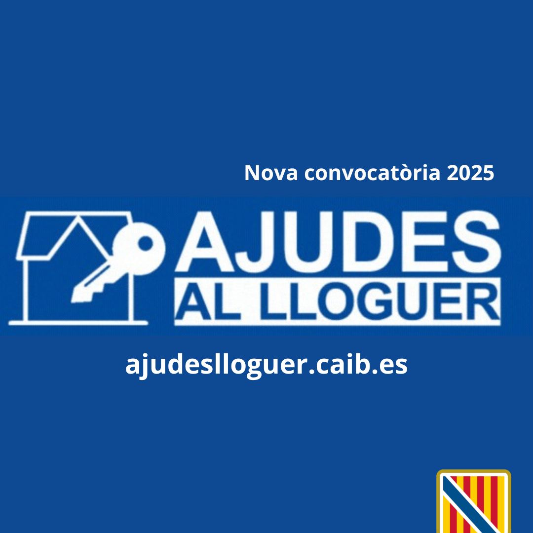 El Govern obre el termini de sol·licituds de les ajudes per al lloguer de 2025

👉🏻 El termini per la presentació de les sol·licituds finalitzarà el dia 15 de desembre

ℹ️ ajudeslloguer.caib.es 

➡️ tn.caib.es/AjudesLloguer2…