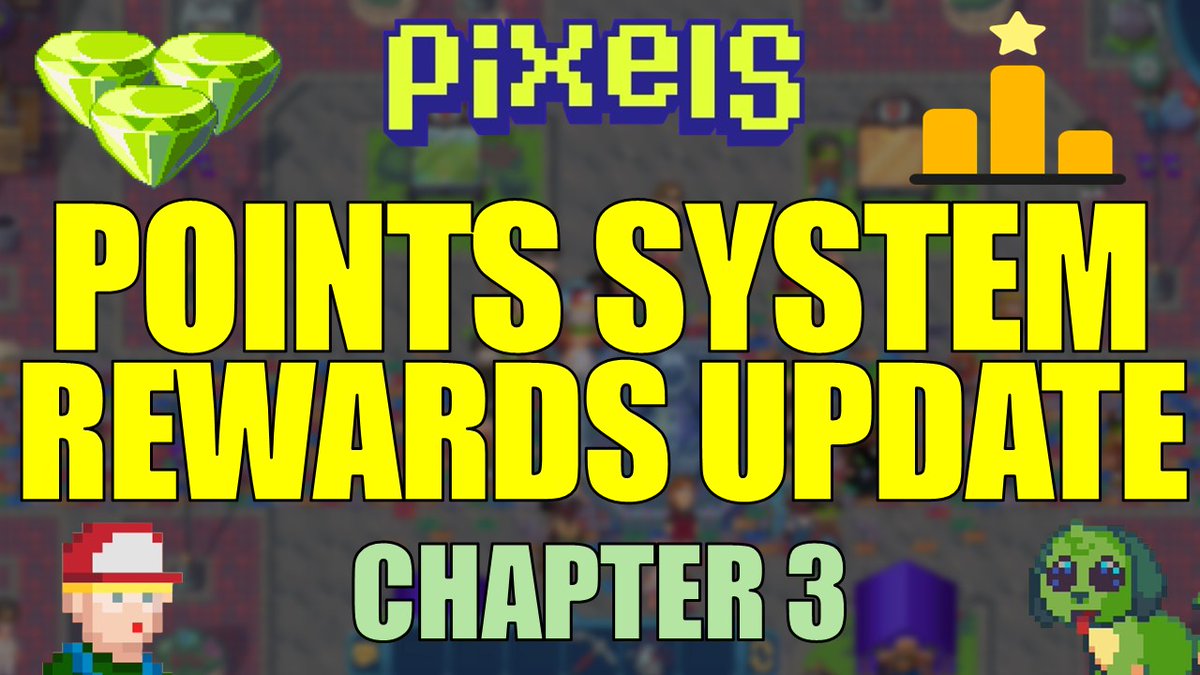 surgeweb3's tweet image. NEW VIDEO: PIXELS CHAPTER 3 | POINTS SYSTEM AND REWARDS UPDATE

Link in the comments 

Use my creator code: SURGE to get 5% off on in-game purchases! + CASHBACK!

#pixels #pixelsupdate #pixelscreator