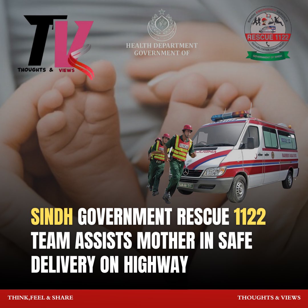Aliyahhi65's tweet photo. Highway miracle! Rescue 1122 helps an expectant mother deliver safely en route to the hospital. Life-saving services at their best! #Rescue1122 #SindhEmergencyServices #HighwayMiracle #SafeChildbirth #PublicSafety #EmergencyResponse #HealthcareHeroes #SindhGovernment https://t.co/DW1SHajH7S