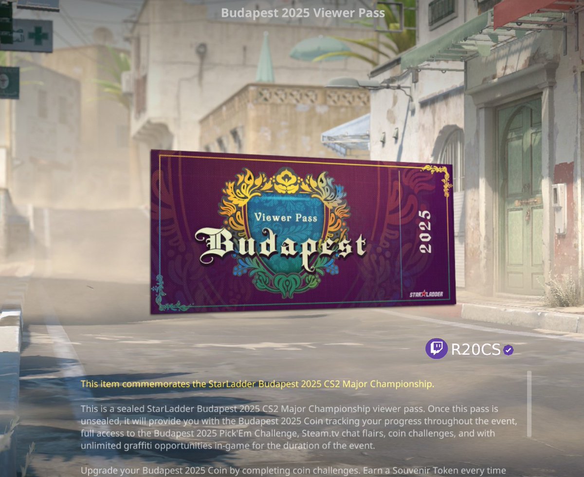 R20_cs's tweet image. Giveaway - Budapest Viewer Pass ($10 steam card) 👑

Follow, repost &amp;amp; comment to enter!

More entries Live now on Twitch/R20cs