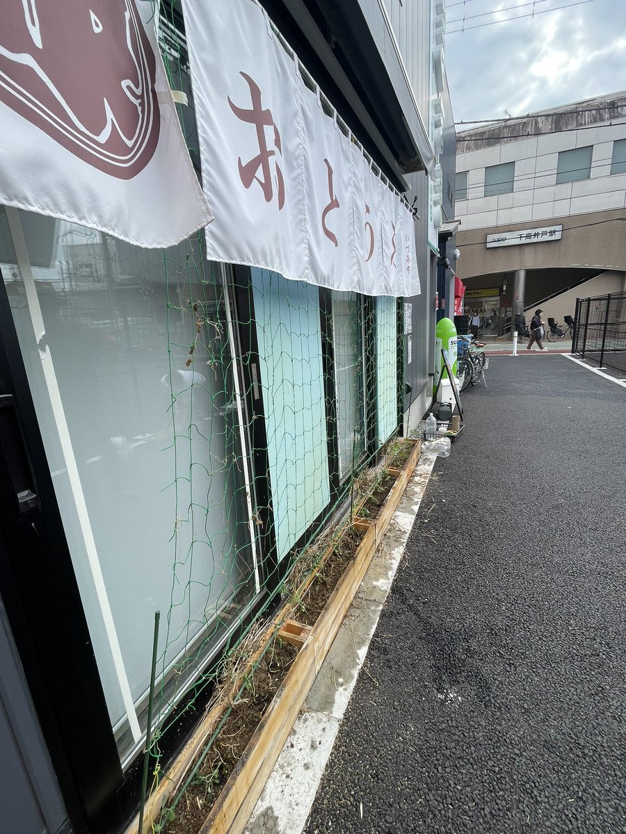 gurushimo2025's tweet photo. こんばんは！ゴーヤの季節が終わり、先日、新たにサヤエンドウなどを植え替えして参りました！かわいいお友達もいらして、とっても楽しい植え替えとなりました✨#下高井戸  #いづみや  さん   #お豆腐屋さん  #ぐるっとしもたか https://t.co/6ek0JIe0Xi