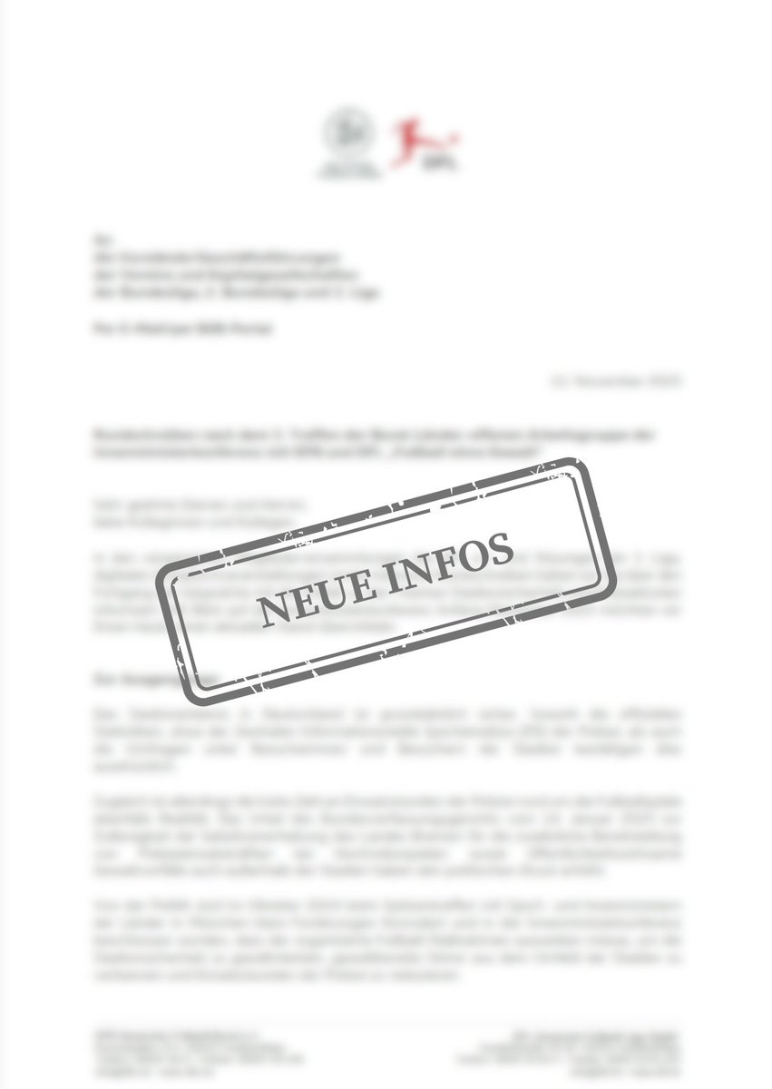 fanhilfen's tweet image. Nach mehreren Monaten in den Hinterzimmern der BLoAG sind die Spitze von DFL und DFB inziwschen aufgewacht und haben vor zwei Tagen ein Schreiben an die Vereine von Liga 1 bis 3 verschickt.

Um weiterhin Transparenz herzustellen veröffentlichen wir dieses hier nachfolgend. (1/7)