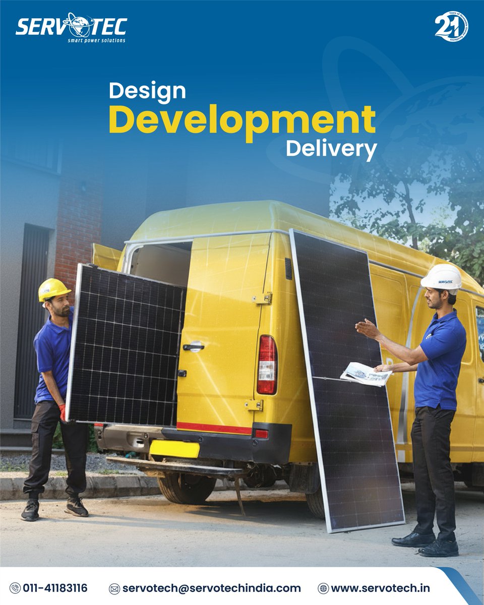 servotech_ltd's tweet image. From planning to powering, @servotech_ltd EPC handles it all. Smart designs, top-quality execution, and reliable service, so your solar journey stays seamless and stress-free.
#Servotech #SolarEPC #GreenEnergy #SolarProjects
