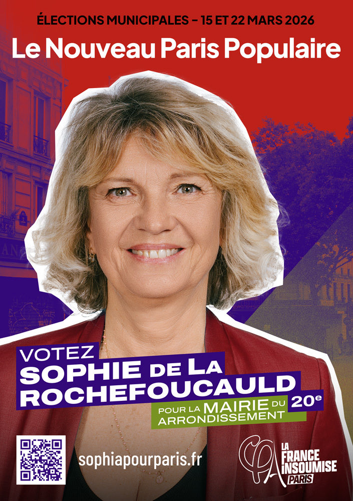 Nous somme ravis de vous annoncer la candidature de Sophie de La Rochefoucauld pour la mairie du 20e ! 

#AvecSophia