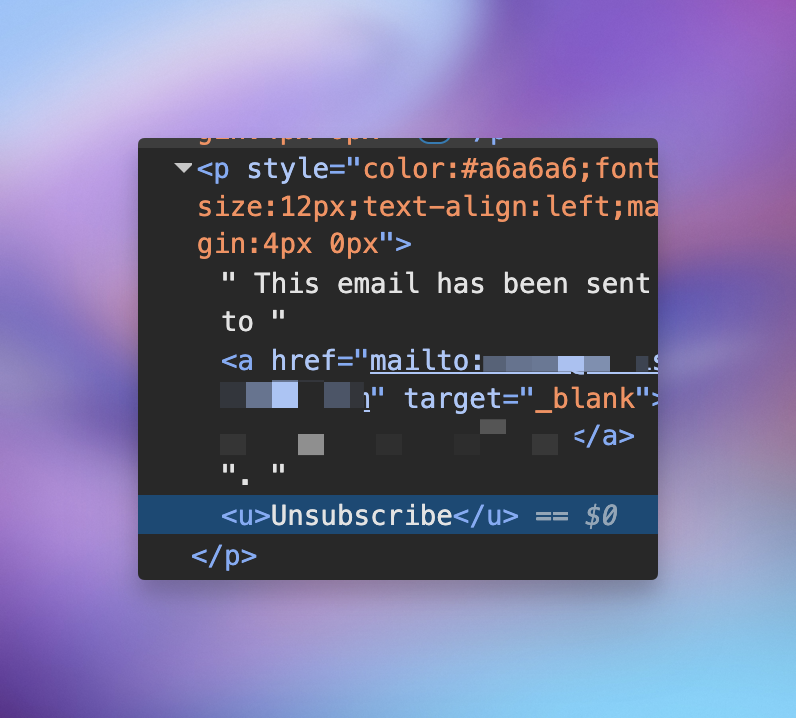 Hey <a href="/GetInsomnia/">Insomnia App</a>, this is not how you do “unsubscribe” buttons for newsletters!

If you put an unsubscribe button, you might as well link it up to function correctly. But you chose to PRETEND that there is a clickable link (by having it underlined), but it's not! WTF?

And