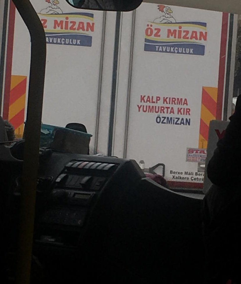 Kamyon arkası TEDx yine devrede..💁🏻‍♀️