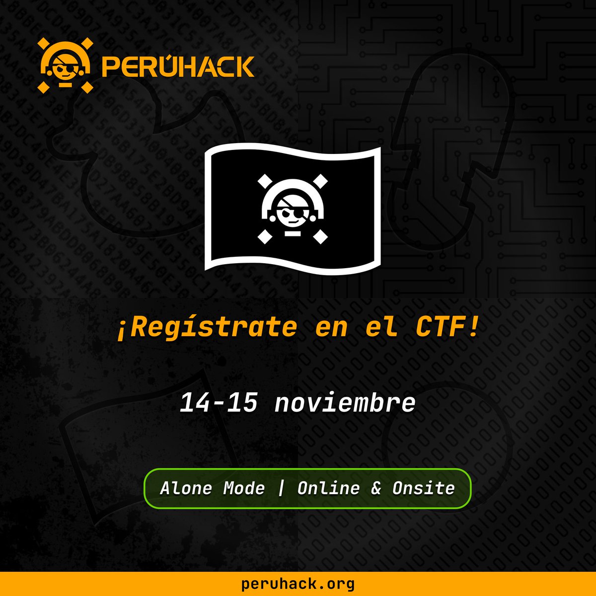 🚩 No todos están listos para este desafío

🏆 Premios
1º <a href="/CaidoIO/">Caido</a>  6m + <a href="/offsectraining/">OffSec</a> 
2º <a href="/CaidoIO/">Caido</a>  3m + <a href="/AlteredSecurity/">Altered Security</a> 
Yapa si resuelves los 12 desafíos

🕒 14→15 nov
🎮 Alone Mode
🌄 Costa • Sierra • Selva

👉 Pre-registro hoy 1 pm (GMT-5)
forms.gle/KDCiz7SX2dbrNo…
