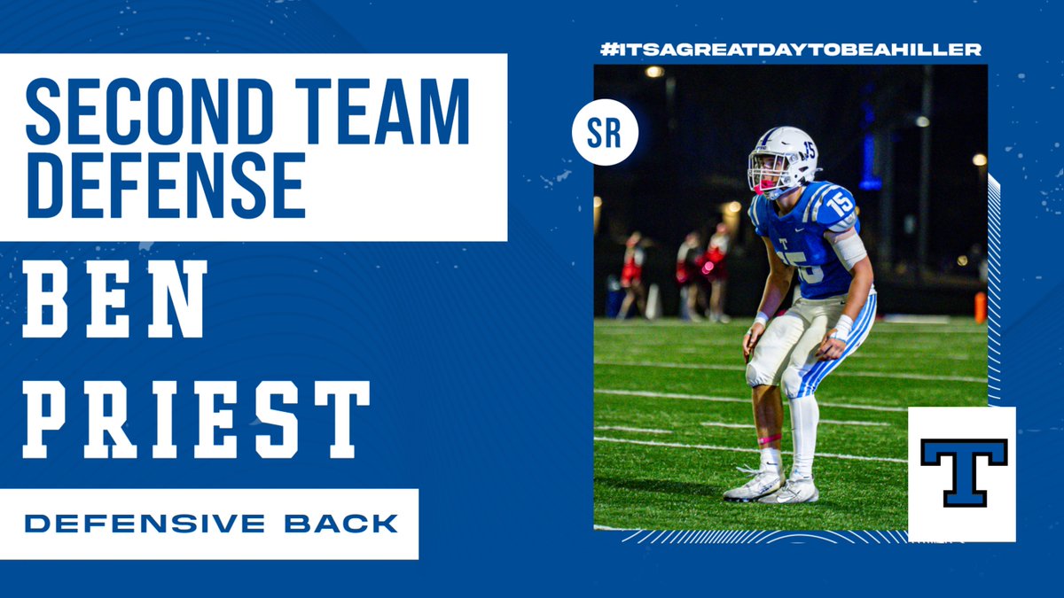 🔵All-Conference Defense⚪️

🏈The Hillers land 7️⃣ players on the Big Six All-Conference Defensive teams!

#itsgreatdaytobeahiller 🔵⚪️

<a href="/DKnause5/">Coach Knause</a> <a href="/FootballHillers/">Trinity Hillers Varsity Football</a>