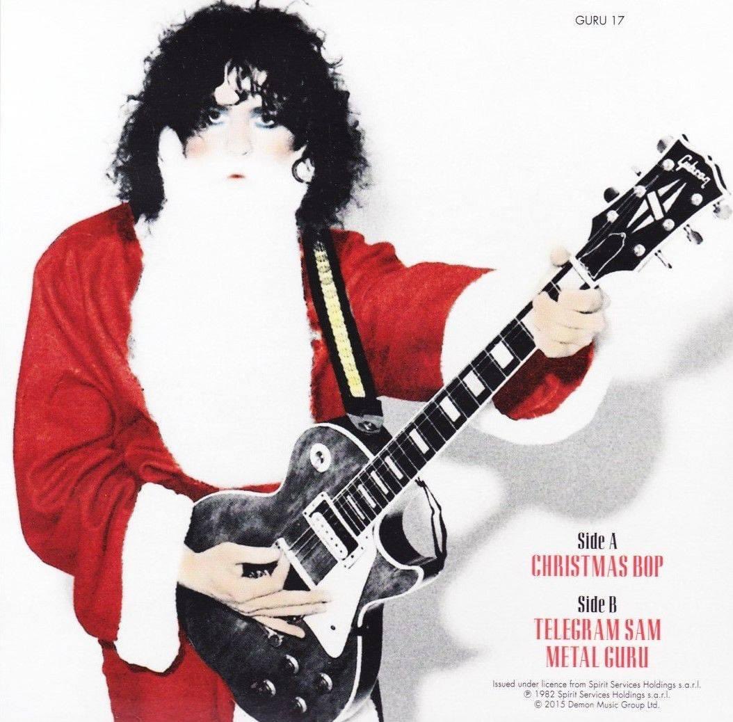 Marc’s Mistletoe Boogie
"Marc's Christmas Bop" is an unreleased 7-inch single by T. Rex, catalogued as MARC 12, with several proposed release dates, though November 14, 1975, is considered the most likely. It was meant to be a limited Christmas release but never officially came