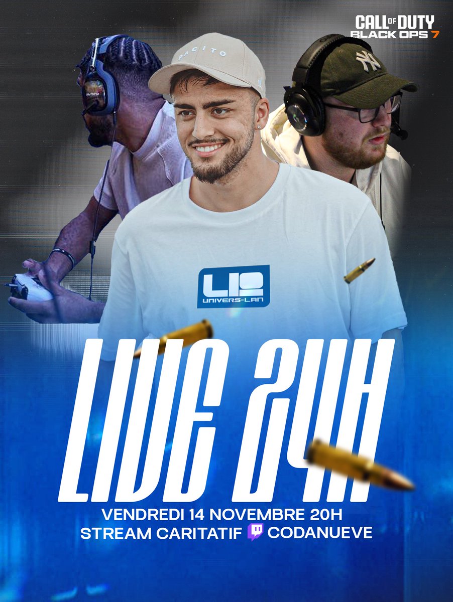 Rendez-vous ce soir à 20h, pour un live 24h à but caritatif !🎗️

Je serais en compagnie de mes mates :

- <a href="/Lights_Kaha/">Kaha</a> 
- <a href="/deaperAR/">Coman 🇬🇵</a> 

La liste des subgoals en commentaire ⬇️