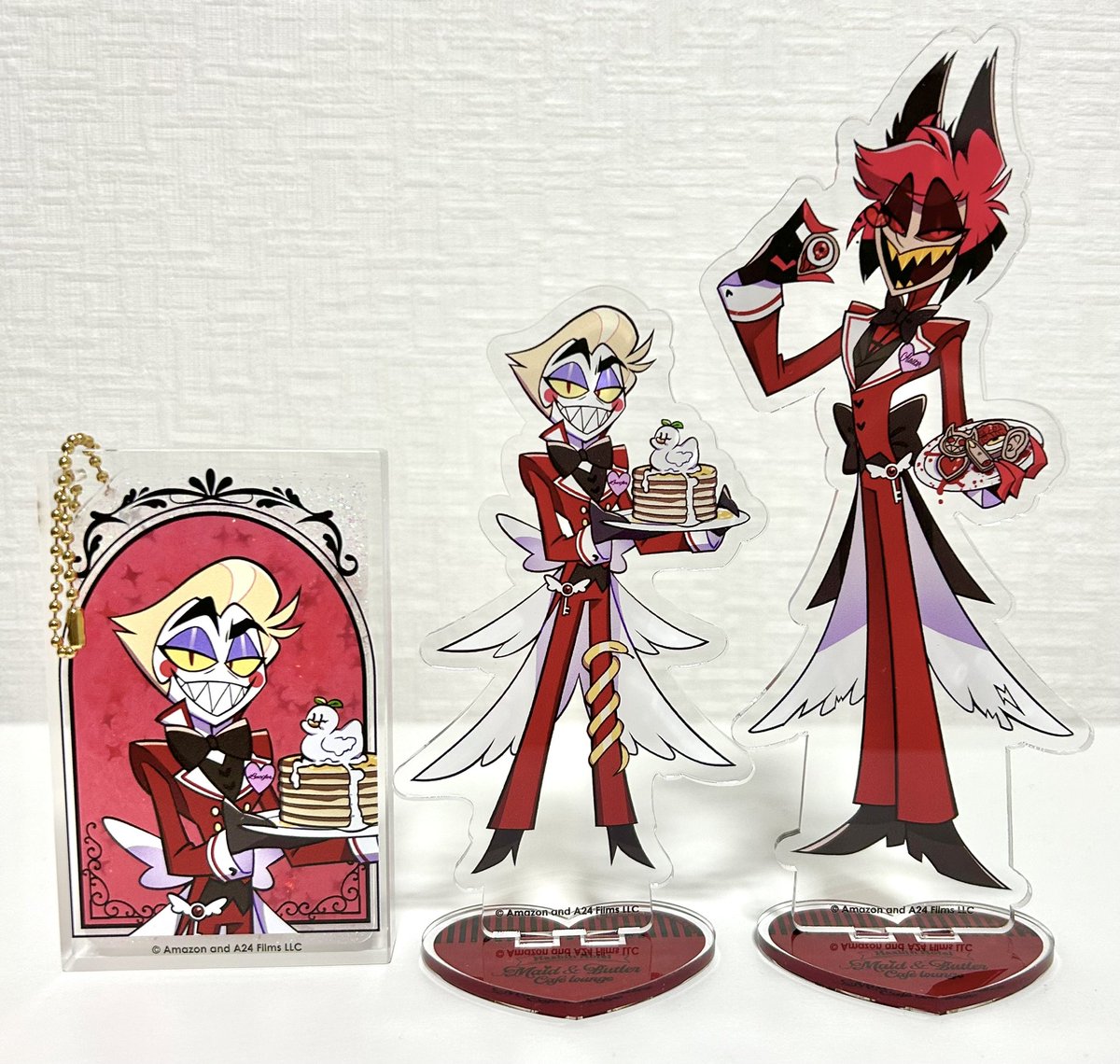 やっとハズビンカフェのアクスタ受け取れた！めちゃくちゃ可愛い〜😭❤️
ルシファーちっさい！🍎💕