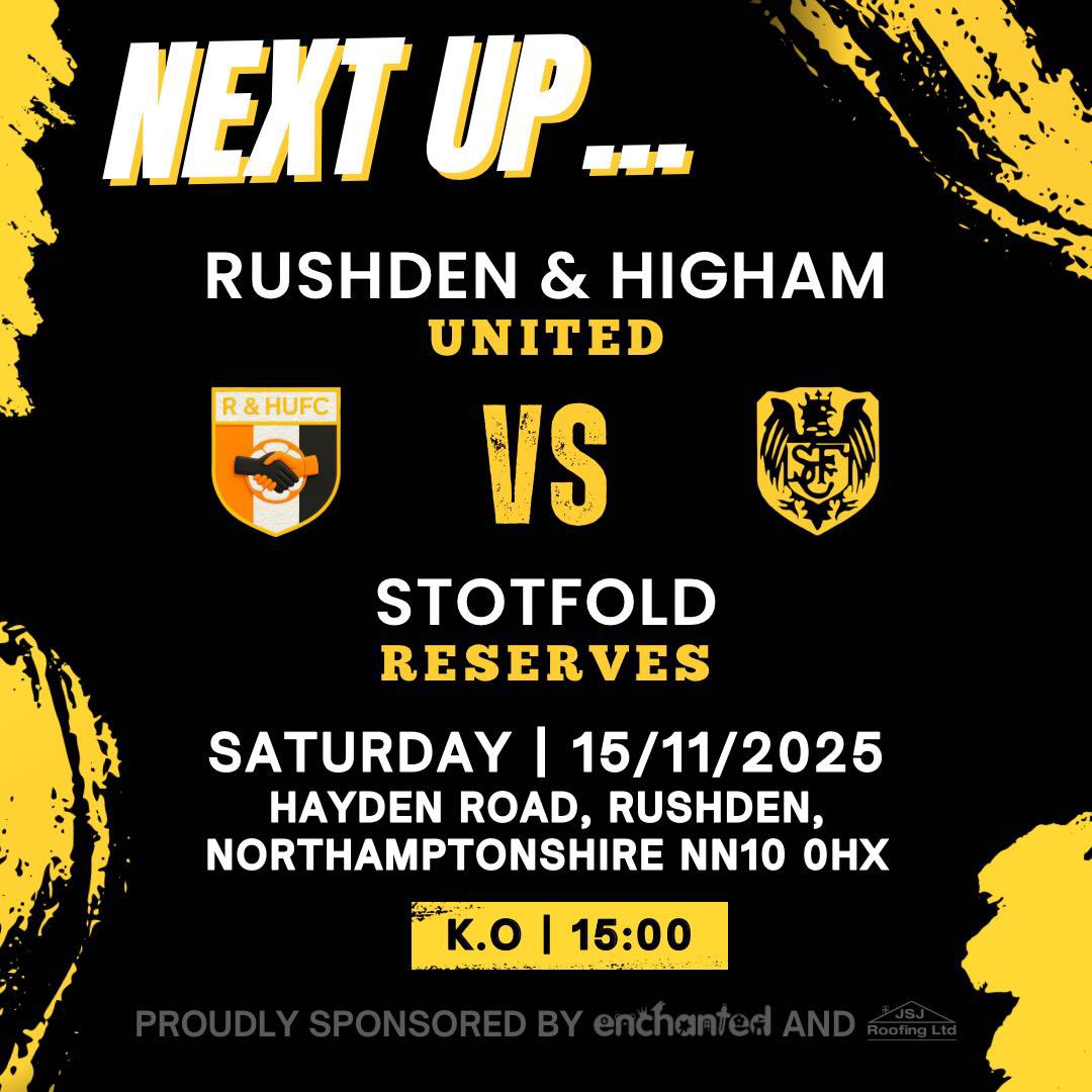 stotfoldDevs's tweet image. Tomorrow we welcome a few back into the squad as we travel to @RandHUFC where no doubt a tough game awaits us 
Let’s hope this rain does one and the sun comes out ☔️🙏 ☔️ 
#UpTheFold 🟠⚫️