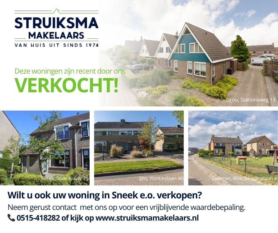 🎉 𝗩𝗲𝗿𝗸𝗼𝗽𝗲𝗿(𝘀) 𝗲𝗻 𝗸𝗼𝗽𝗲𝗿(𝘀) 𝗴𝗲𝗳𝗲𝗹𝗶𝗰𝗶𝘁𝗲𝗲𝗿𝗱! 🎉

#woningverkopen #Sneek #Lemmer #Grou #IJlst #sudwestfryslan #huisverkopen #fryslan #friesland #sudwestfryslan #wonenaanwater #verkoopmakelaar #friesland #fryslan #nvmmakelaar #funda #woningaanbod