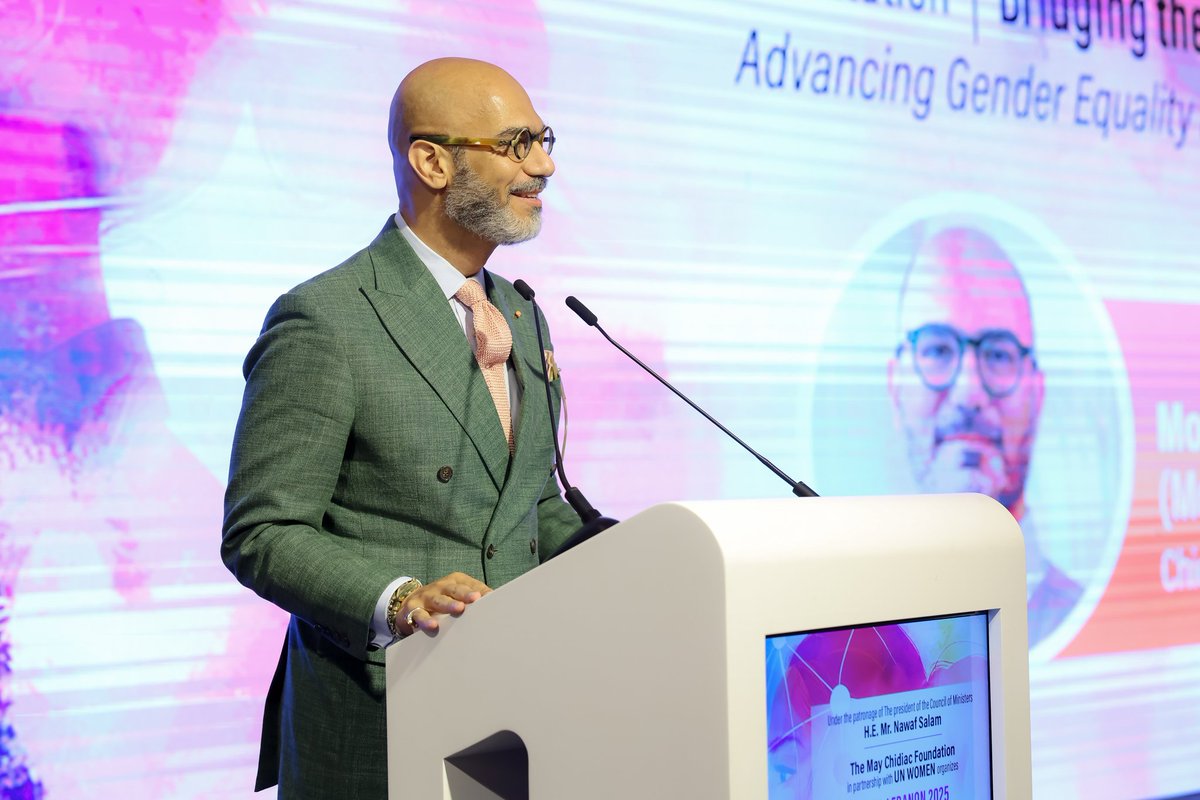 MCFMI's tweet photo. Bridging the Digital Divide: Advancing Gender Equality in the Digital Era 🌐

Presentation by Mohammad Naciri (Morocco), Chief of Staff, UN Women HQ.

#WOFL2025 #DigitalEquality #WomenEmpowerment #LeadershipInAction #WomenOnTheFrontLines https://t.co/UbJxscD1il