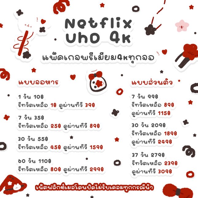nidarhayati's tweet photo. 🍎 —— ✿ โปร 𝗡𝗲𝘁𝗳𝗹𝗶𝘅 𝟰𝗸 🧸

𓏔 1 วัน รี 1฿ จากราคา 10฿
𓏔 7 วัน  รีทวิต 25฿ 
𓏔 30วัน รีทวิต 45฿
𓏔 60วัน รีทวิต 80฿

𓐄 จอมีรหัสล๊อค

แอคไทย ꔛภาพเสียงชัด 4k
♡ﾞมีจอดูTv

#เน็ตฟลิกซ์ราคาถูก #หารnetflix #หารnetflixราคาถูก  #หารเน็ตฟลิกซ์ราคาถูก #หารเน็ตฟลิกซ์ https://t.co/nxPVIPu4wI