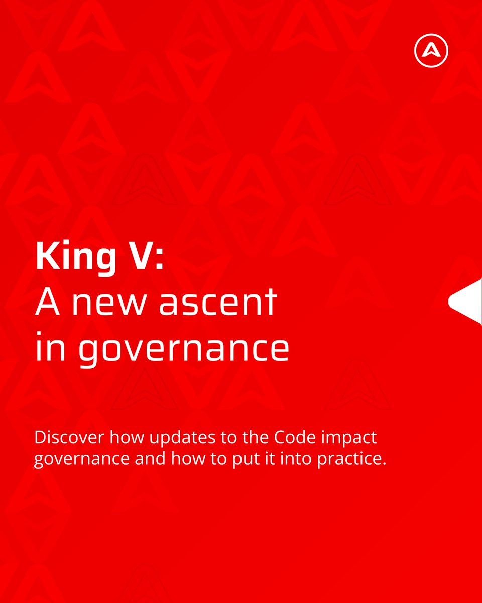 𝗞𝗶𝗻𝗴 𝗩 marks a new ascent in governance 🏔️

From tech and data oversight to long-term value, it’s a must-read for every SA organisation aiming to lead with purpose.

Read more: sirdarbasecamp.com/why-king-v-mat…

#Sirdar #KingV #Governance #CorporateGovernance #GoodGovernance