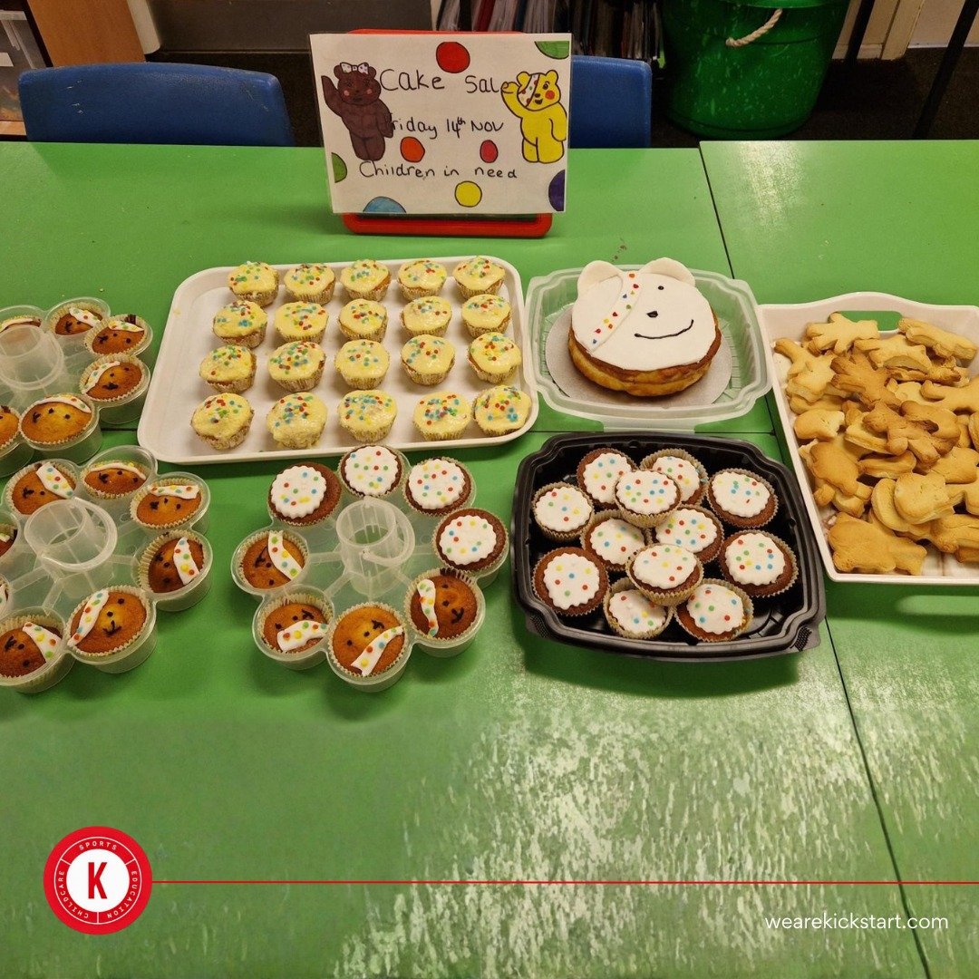 wearekickstart's tweet image. Last week at @Stmattsprimary, the children have been very busy baking cakes and biscuits ready for our Children in Need cake sale! 🧁🍪💛
Lots of mixing, decorating and smiling—all for a wonderful cause. 🎉
#ChildrenInNeed #StMatthewsPrimary #BakingFun #CakeSale #Kickstart