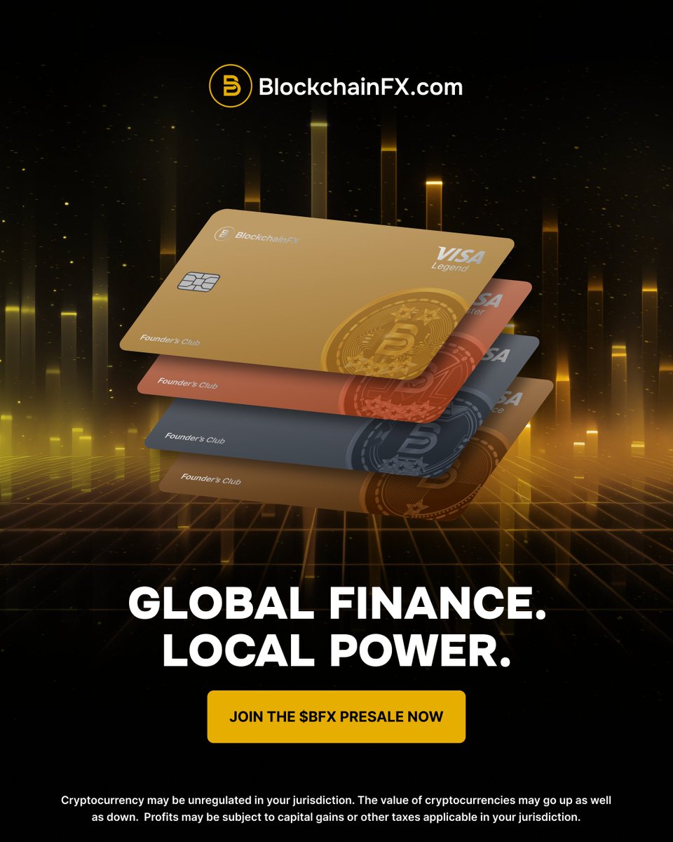 BlockchainFXcom's tweet image. 🌐 Finance without borders.

With BlockchainFX, take control of global and local power in your hands.

Join the $BFX presale 👉 BlockchainFX.com

#BFX #BlockchainFX #Crypto #Web3 #Presale