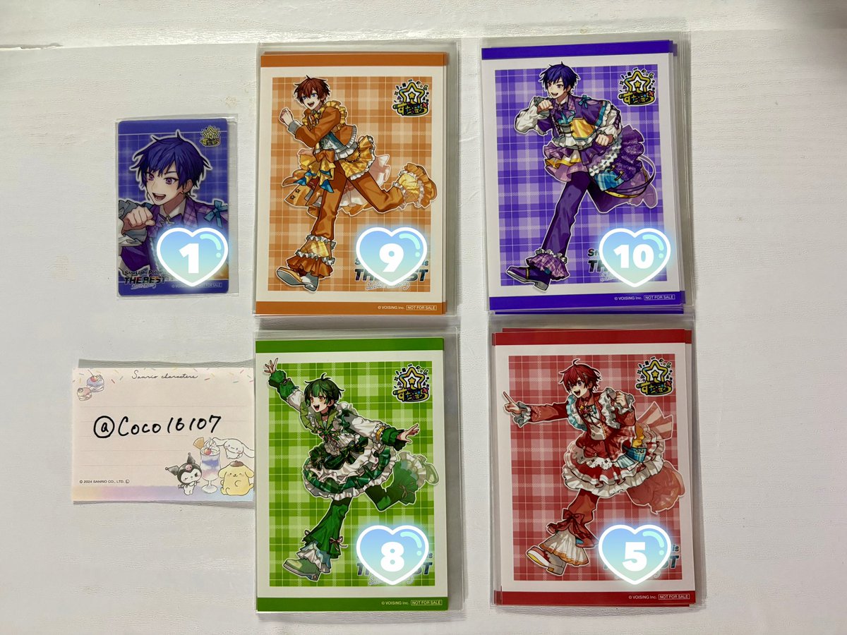 Coco16107's tweet photo. こちらお譲り先を探しております(՞  ܸ.ˬ.ܸ՞)"

譲 ▶︎▷ アニメイト特典 クリアカード、ブロマイド ❤️💚🧡💜

求 ▶︎▷ アニメイト特典🩵 or 1枚0.02〜＋送料

お声かけの際はどちらかを必ず記載してください。
纏めての方、交換優先です。

 #すたぽらグッズ交換
 #すたぽらグッズ買取 https://t.co/peJ3PLvUTN