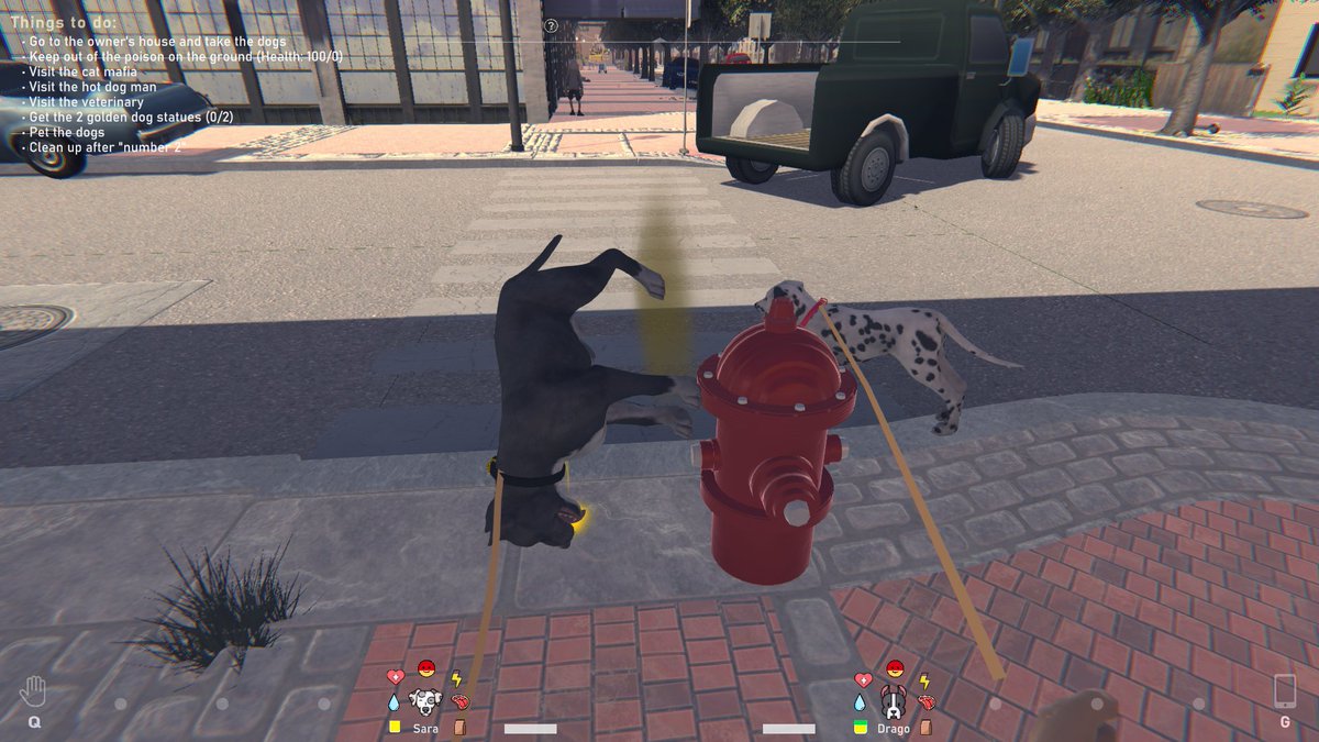 RoniGamesCo's tweet image. Hello, I&apos;m Slavi, and I do the programming as part of the team for Dog World. So far, my work on it has been challenging but fun. I&apos;ve done the physics for the ropes and quest scripting, plus all the miscellaneous bits and bobbles. 

Here&apos;s a fun bug from today.

#DogWorldTheGame