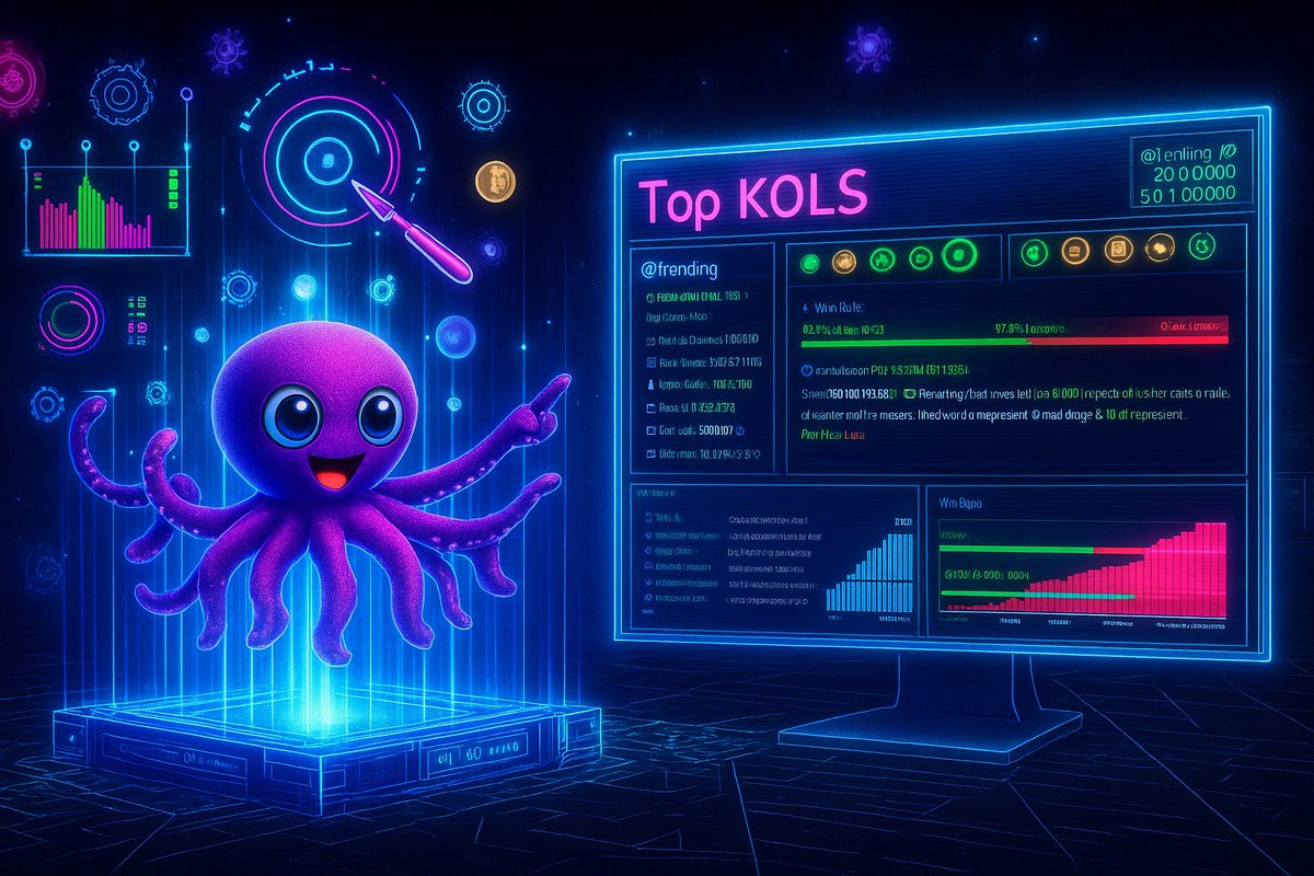 OctoToolsLive's tweet image. 🐙 Guys, if you understand trading and how calls work — this is valuable info for you.

OctoTools shows full stats for every KoL: win-rate, average x, time to peak, and overall performance.
This helps you instantly see who’s worth following and who’s just making noise.

Open any…
