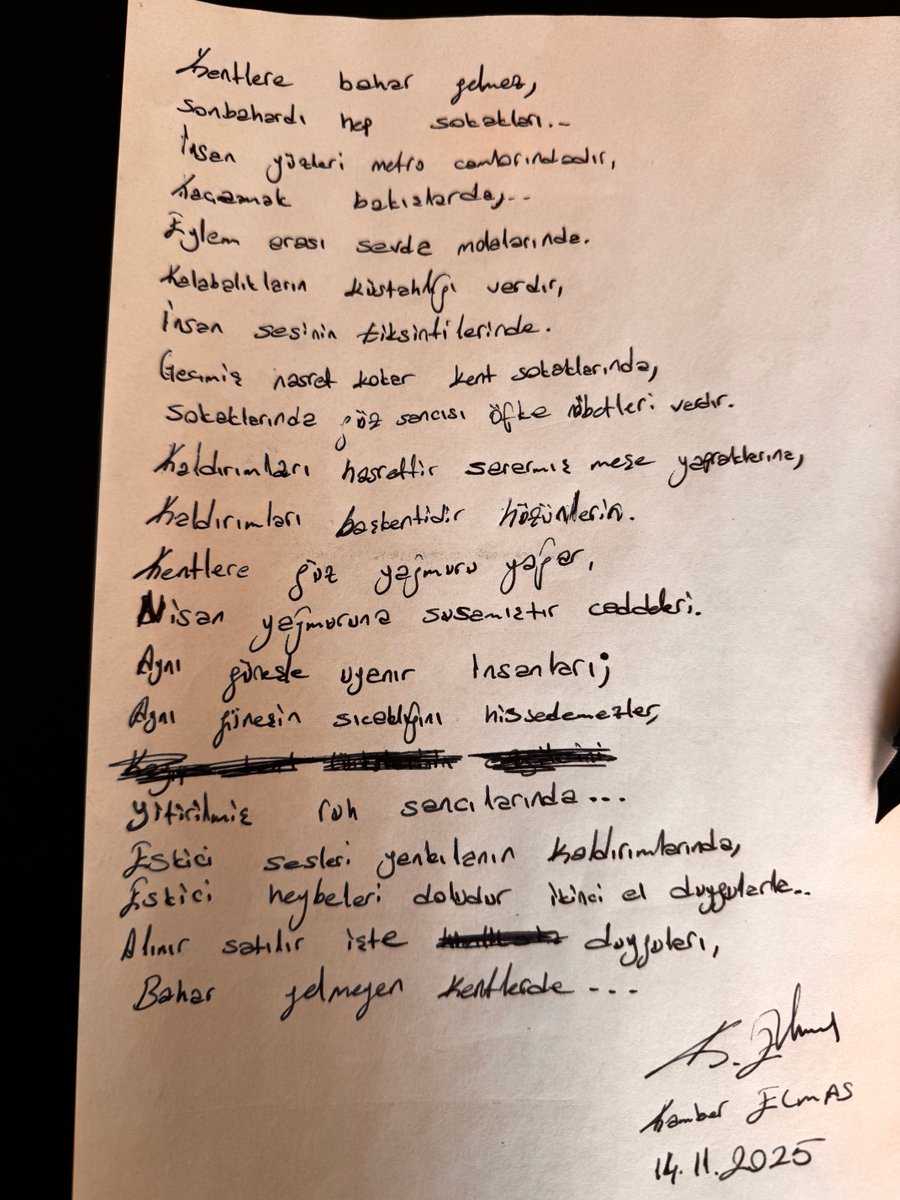 Güz sancılarında…