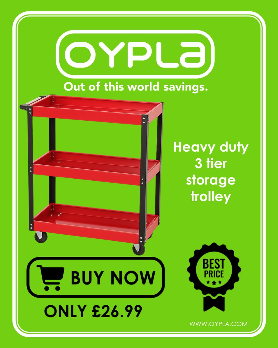 oypla's tweet image. 🔧 Gear up your workshop or garage with this ultra-tough Heavy Duty 3-Tier Mobile Workshop Garage Tool Storage Trolley — just £26.99 👉 oypla.com/business/conve…

#WorkshopGear #ToolStorage #GarageLife #DIYProjects #HeavyDutyTrolley #MobileWorkshop