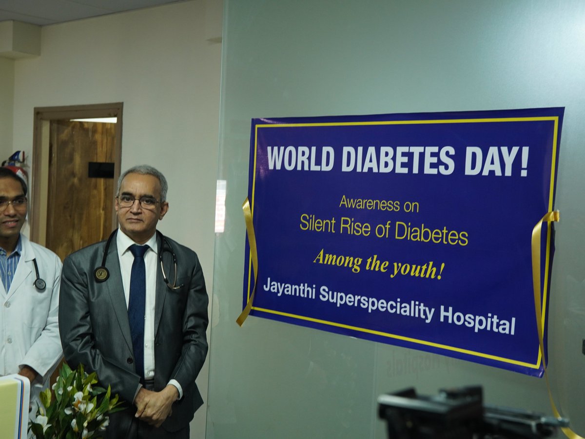 JayanthiHsptls's tweet image. Jayanthi Hospitals marked World Diabetes Awareness Day with an impactful event focused on education, screening, and empowering healthier lifestyles. Our experts highlighted the importance of early diagnosis and effective management to prevent complications. 
#WorldDiabetesDay
